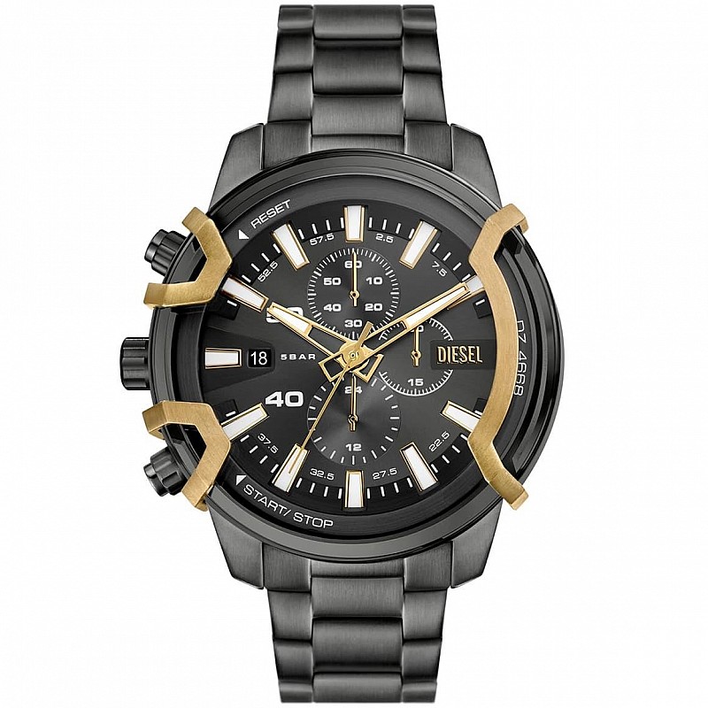 Diesel DZ4668 Griffed Chronograph | Черен часовник за мъже